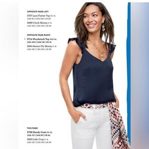 CAbi Handy Cami Top Navy Blue